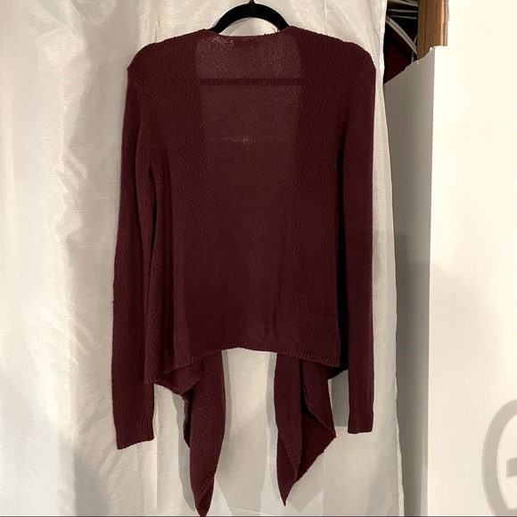 garage burgundy knit cardigan - Picture 2 of 3